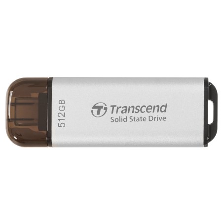 512 ГБ Внешний SSD диск Transcend TS512GESD300S серебристый