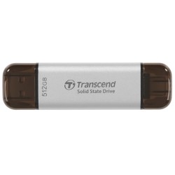 512 ГБ Внешний SSD диск Transcend TS512GESD310S серебристый
