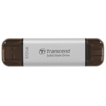 512 ГБ Внешний SSD диск Transcend TS512GESD310S серебристый