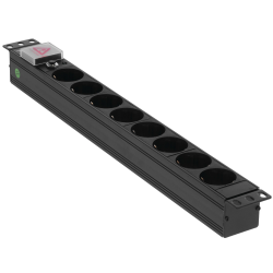 Распределитель питания для ИБП Lanmaster TWT-PDU19-10A8P (TWT-PDU19-10A8P) черный