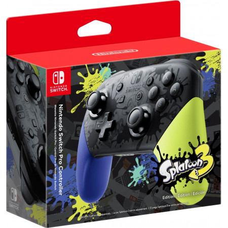 Джойстик беспроводной Nintendo Switch Pro Controller Splatoon 3 Special Edition (Splatoon controller) черный-желтый-фиолетовый