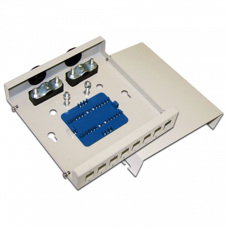 Оптический кросс LANMASTER (LAN-FOBM-WM-8SC) белый