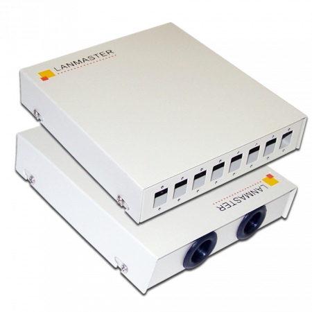 Оптический кросс LANMASTER (LAN-FOBM-WM-8SC) белый