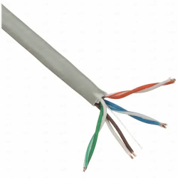 Сетевой кабель Hyperline UUTP4-C6-S23-IN-PVC-GY-305 белый