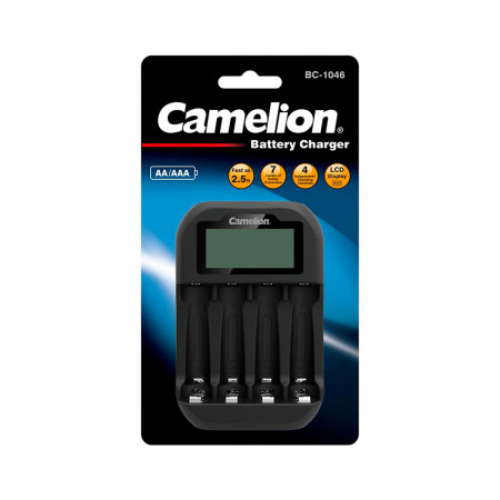 Зарядное устройство Camelion BC-1046-BLK-DB черный