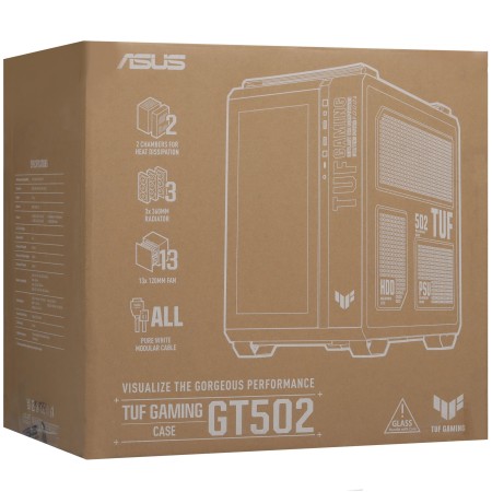 Корпус ASUS TUF Gaming GT502 (90DC0093-B09010) белый