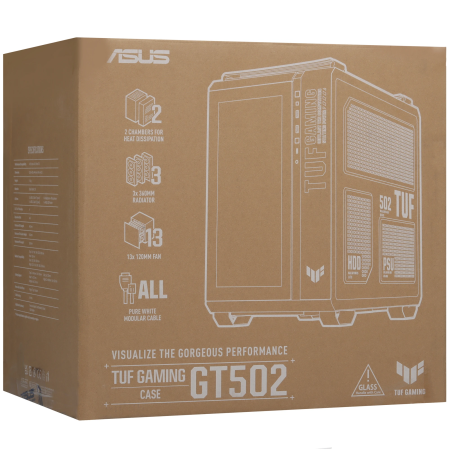 Корпус ASUS TUF Gaming GT502 (90DC0093-B09010) белый