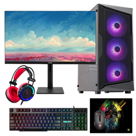 Системный блок Core i7-14700F-2.1GHz/B760/RAM 32GB/SSD 1TB (M.2)/RTX 4070 SUPER-12GB/no DVD/750W/Монитор 27" Sanc черный