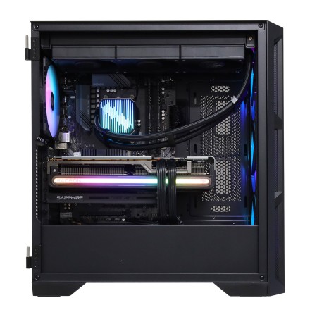 Системный блок Ryzen 9 5900X-3.7GHz/B550/RAM 32GB/SSD 1TB (M.2)/RX 7800 XT-16Gb/no DVD/850W/ черный