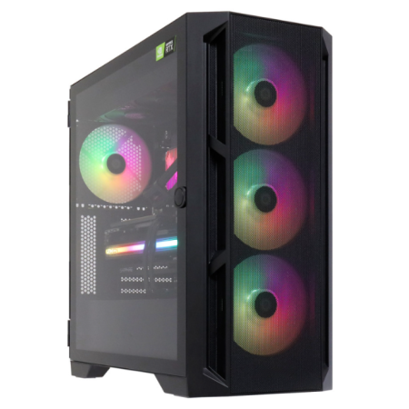 Системный блок Ryzen 9 5900X-3.7GHz/B550/RAM 32GB/SSD 1TB (M.2)/RX 7800 XT-16Gb/no DVD/850W/ черный