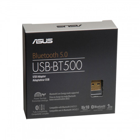 Bluetooth адаптер ASUS USB-BT500 черный