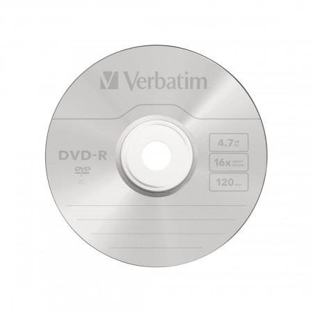 Диск DVD Verbatim 43547 4.7Гб Slim case 16x 1 шт серебристый