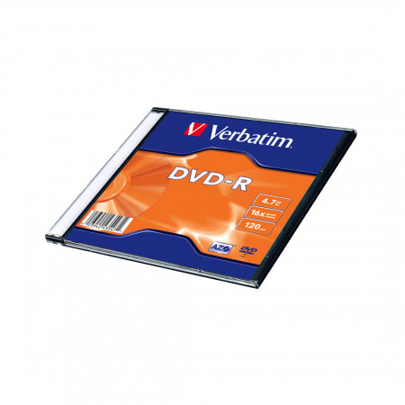 Диск DVD Verbatim 43547 4.7Гб Slim case 16x 1 шт серебристый