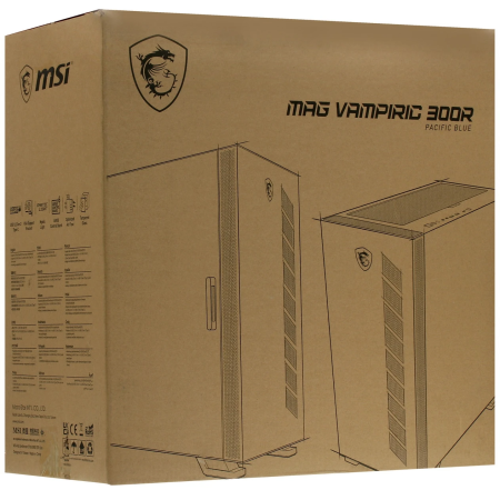 Корпус MSI MAG Vampiric 300R Pacific Blue (306-7G19B21-809) синий