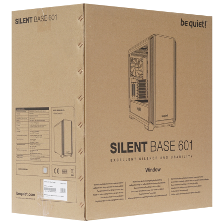 Корпус be quiet! Silent Base 601 Window (BGW27) черный/серебристый