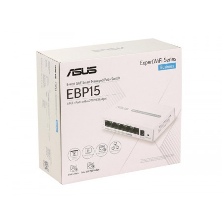 Коммутатор Asus EBP15 (90IG08D0-MO3B00) белый