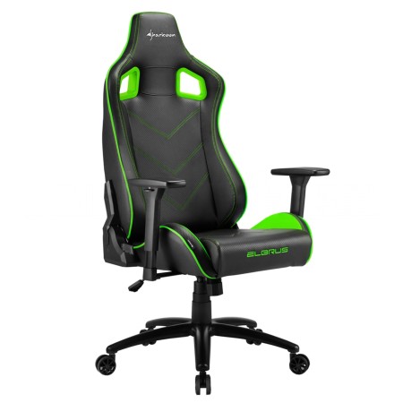 Кресло игровое Sharkoon Elbrus 2 (ELBRUS 2/BLACK-GREEN) черно-зеленый
