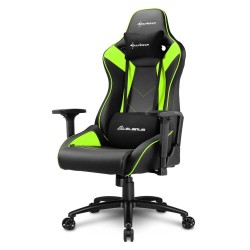 Кресло игровое Sharkoon ELBRUS 3 (ELBRUS 3/BLACK-GREEN) черно-зеленый