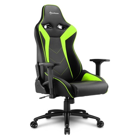Кресло игровое Sharkoon Elbrus 3 (ELBRUS 3/BLACK-GREEN) черно-зеленый