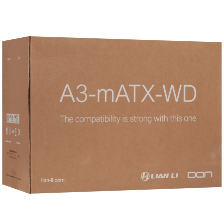 Корпус Lian Li A3-mATX-WD Wood Edition (G99.A3W-WD.R0) белый