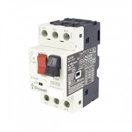 Автоматический выключатель iPower GV2-M20 (13-18A)-A 18 A белый