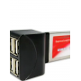 Адаптер Express Card USB HUB 4 Port черный