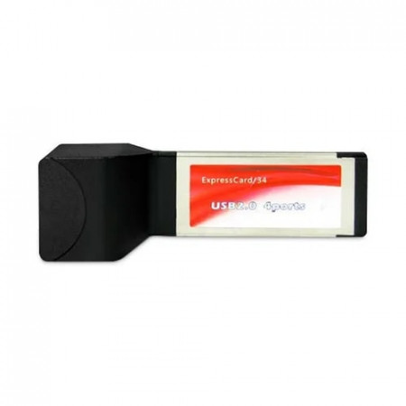 Адаптер Express Card USB HUB 4 Port черный