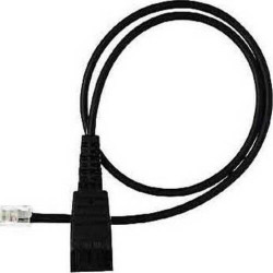Кабель QD RJ-10 Jabra 8800-00-25 0.5 м черный