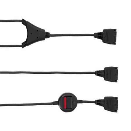 Переходник QD-2× QD Jabra 8800-02-01 0.5 м черный