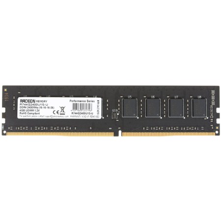 Оперативная память AMD Radeon R7 Performance Series (R744G2400U1S-U) 4 ГБ черный