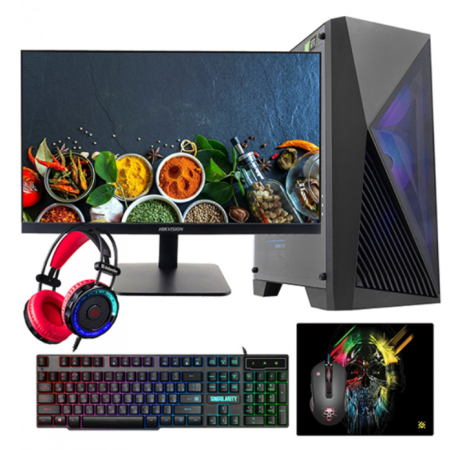 Системный блок Core i5-12400F-2.5GHz/H610/RAM 32GB/SSD 1TB (M.2)/RTX4060-8GB/no DVD/750W/М23.8" HikVision