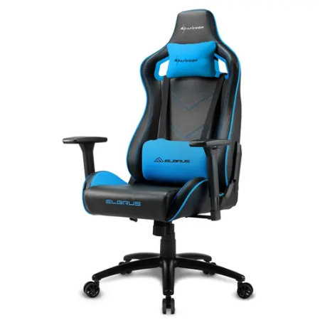 Кресло игровое Sharkoon Elbrus 2 (ELBRUS 2/BLACK-BLUE) черно-синий