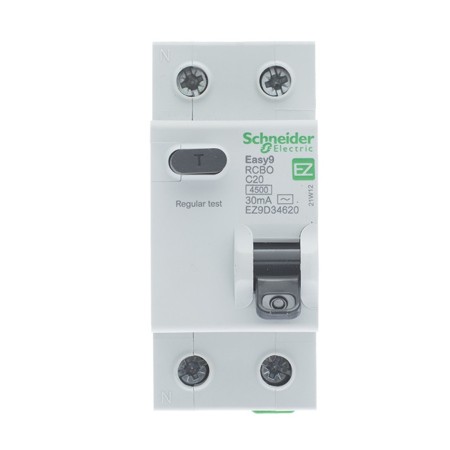 Автоматический выключатель Schneider Electric EZ9D34620 30 мА 20 A белый