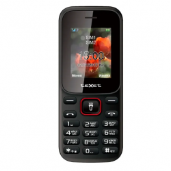 Мобильный телефон TeXet TM-128 черный-красный