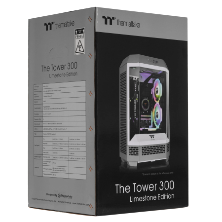 Корпус Thermaltake The Tower 300 Limestone Edition (CA-1Y4-00SIWN-00) серый