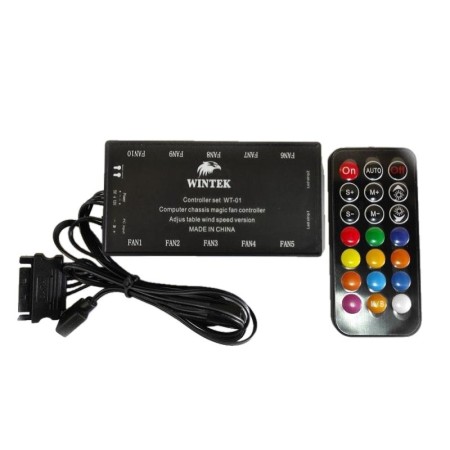 Контроллер для подсветки вентиляторов Wintek WT-01 черный