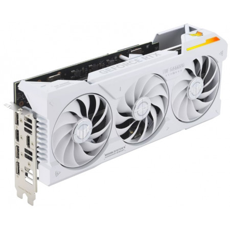 Видеокарта ASUS GeForce RTX 4070 Ti SUPER BTF TUF Gaming White OC Edition (TUF-RTX4070TIS-O16G-BTF-WHITE) 16 Гб белый