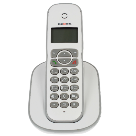 Телефон беспроводной (DECT) Texet TX-D4505A белый-серый