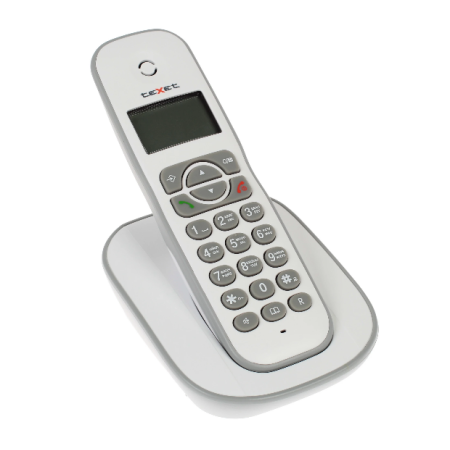 Телефон беспроводной (DECT) Texet TX-D4505A белый-серый