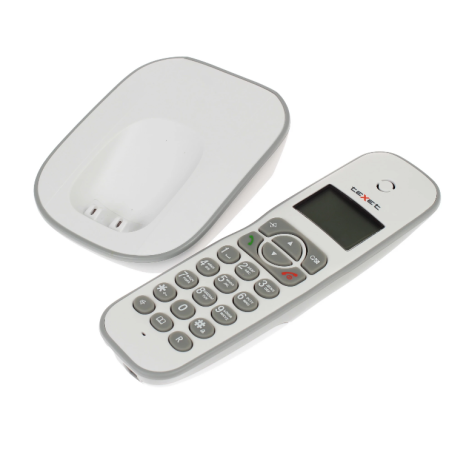 Телефон беспроводной (DECT) Texet TX-D4505A белый-серый