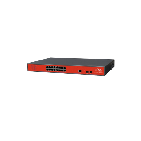 Коммутатор Wi-Tek WI-PMS318GF черный