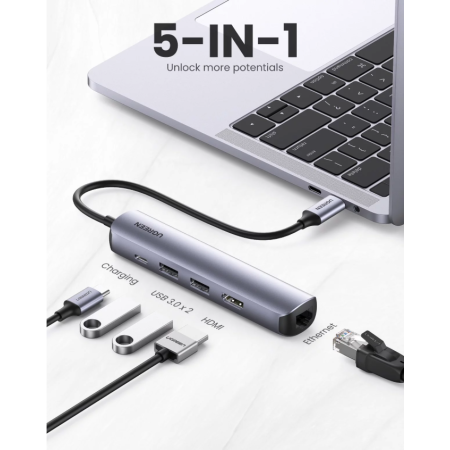 Док-станция UGREEN CM418 (10919) серый