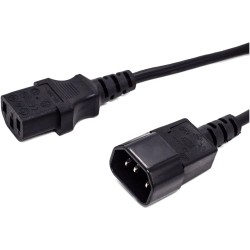 Кабель питания iPower C13-C14 1.2 м черный