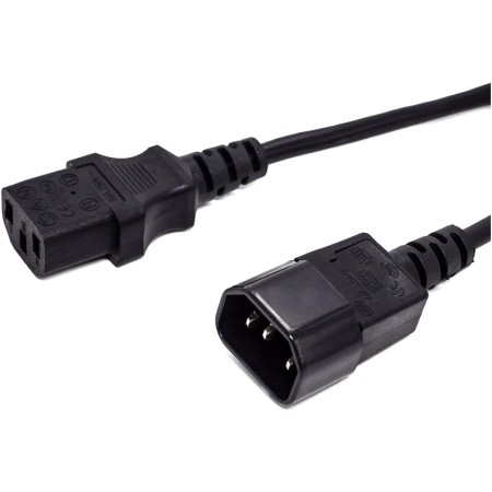 Кабель питания iPower C13-C14 1.2 м черный