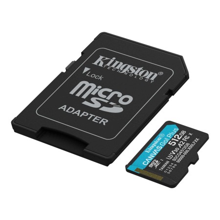 512 ГБ Карта памяти Kingston Canvas Go! Plus microSDXC (SDCG4/512GB) черный + адаптер