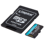 512 ГБ Карта памяти Kingston Canvas Go! Plus microSDXC (SDCG4/512GB) черный + адаптер