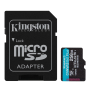 256 ГБ Карта памяти Kingston Canvas Go! Plus microSDXC (SDCG4/256GB) черный + адаптер