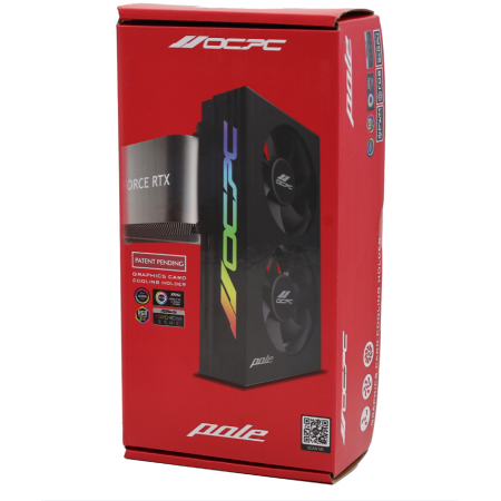 Подставка для видеокарты OCPC Pole P1 ARGB OCPOLEP1X2CBK чёрный