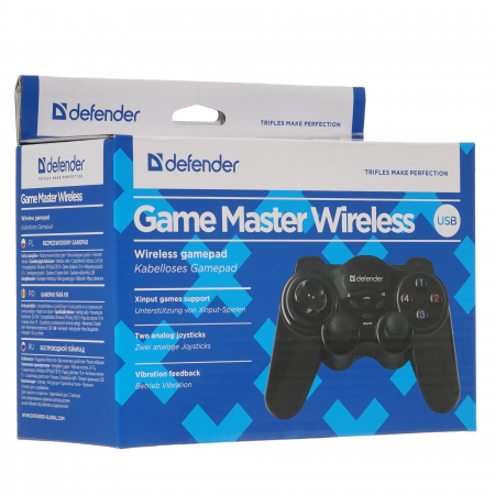 Джойстик беспроводной Defender Game Master Wireless (64257) черный