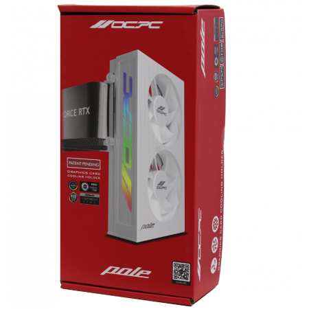 Подставка для видеокарты OCPC Pole P1 ARGB OCPOLEP1X2CWH белый